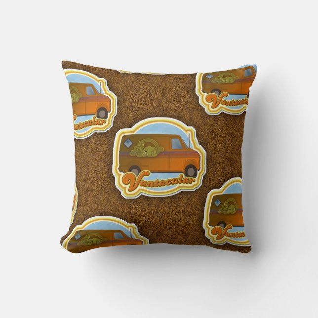 Vantacular fantastic Van Shag Pattern Cushion (Front)