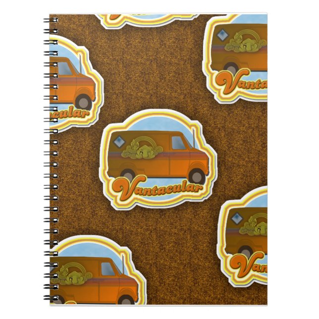 Vantacular fantastic Van Shag Pattern Notebook (Front)