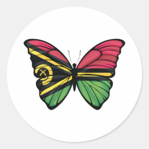 Vanuatu Butterfly Classic Round Sti Classic Round Sticker