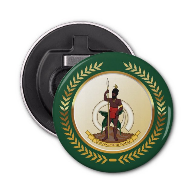 Vanuatu Coat of Arms Bottle Opener (Front)