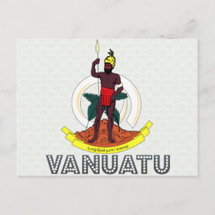 Vanuatu Coat of Arms Postcard