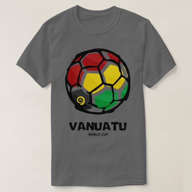 Vanuatu  Country Flag T-Shirt (Design Front)