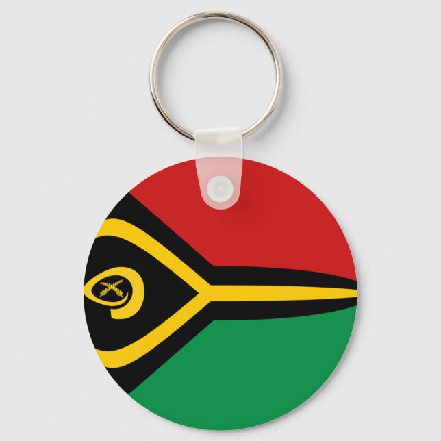 Vanuatu Fisheye Flag Keychain (Front)