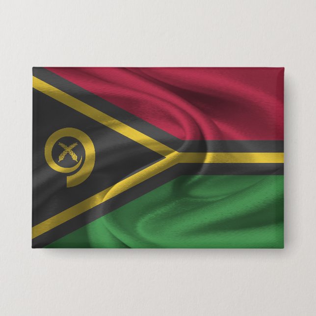 Vanuatu Flag Button (Front)