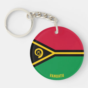 Vanuatu Flag Charming Patriotic Key Ring