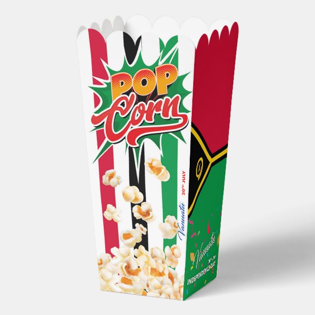 Vanuatu flag favour box (Back)