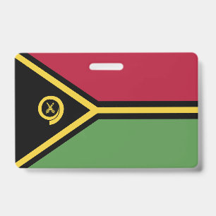 Vanuatu flag ID badge
