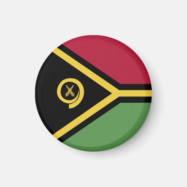 Vanuatu flag magnet (Front)