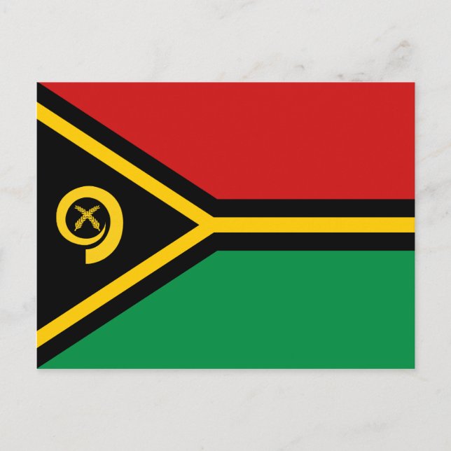 Vanuatu Flag Postcard (Front)