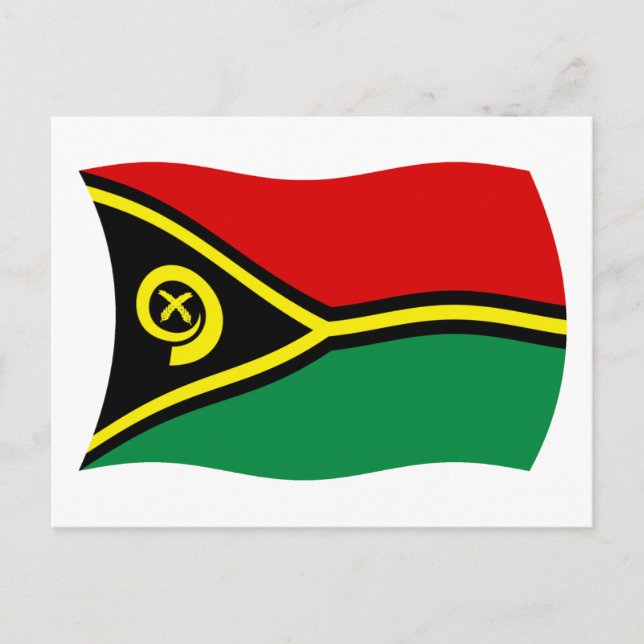 Vanuatu Flag Postcard (Front)