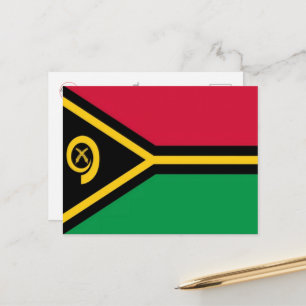 Vanuatu - Flag - Postcard