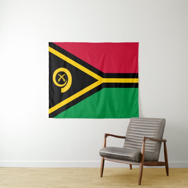 Vanuatu Flag Tapestry (In Situ (Horizontal))