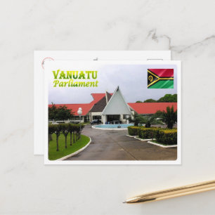 Vanuatu  Parliament - Postcard