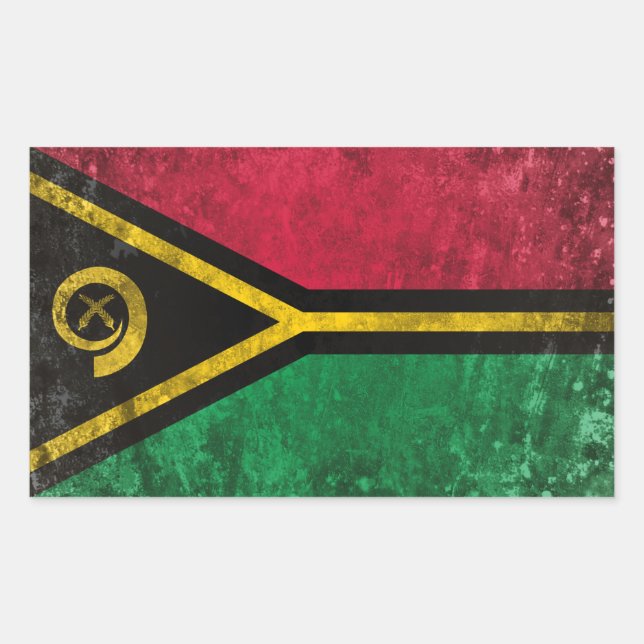 Vanuatu Rectangular Sticker (Front)