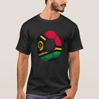 Vanuatu Soccer Vanuatu Flag Boys Mens Kids T-Shirt
