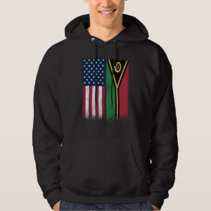 Vanuatu Vanuatu American Flags Proud USA Vanuatu Hoodie