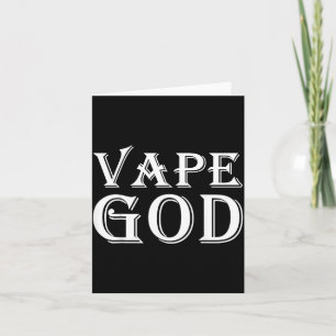 Vape God Funny Vaping Costume For Anti Smokers Who Card