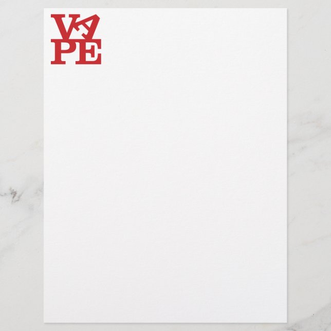 Vape Letters letterhead (Front)