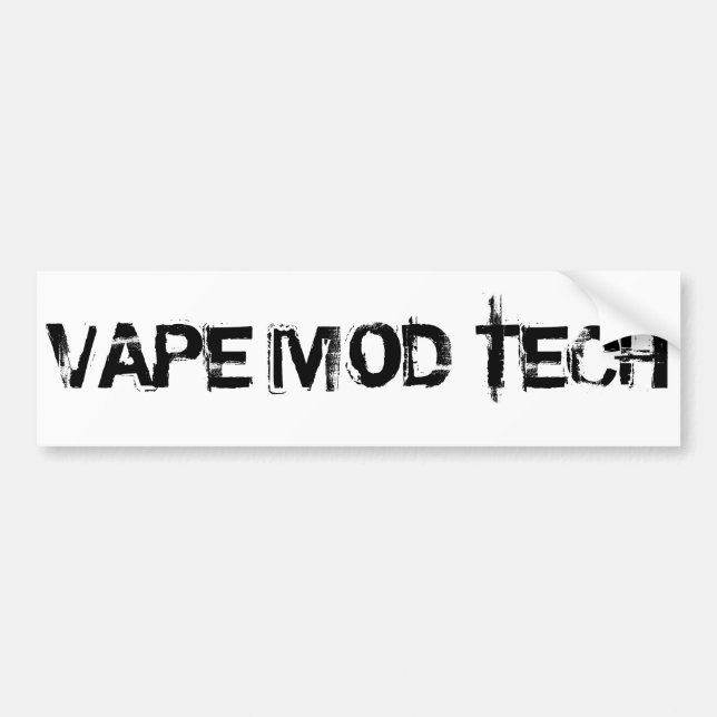VAPE MOD TECH BUMPER STICKER (Front)