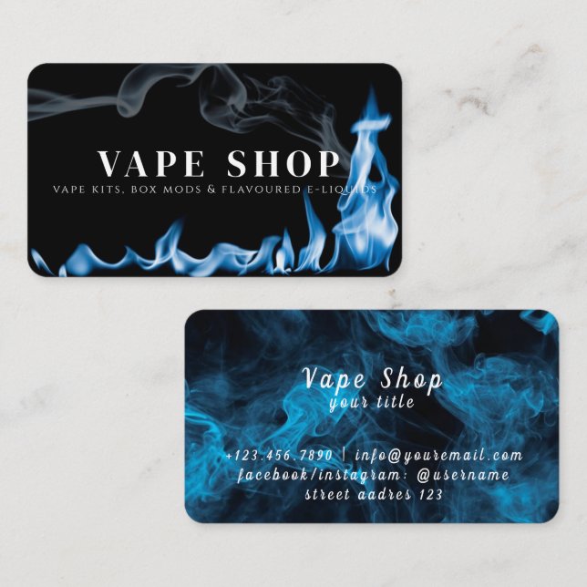 Vape Shop Business Card (Front/Back)