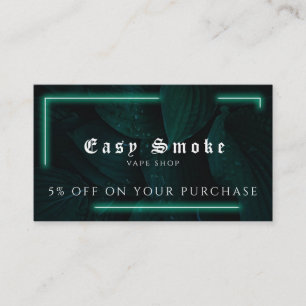 Vape Shop Business Discount Card