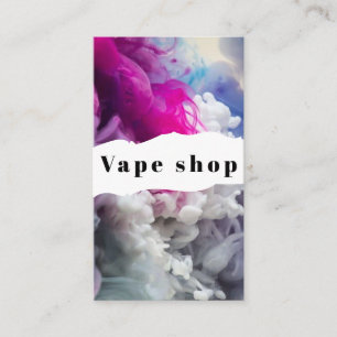 Vape Shop Smoke Cigarette Business Card