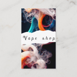 Vape Shop Smoke Cigarette Business Card