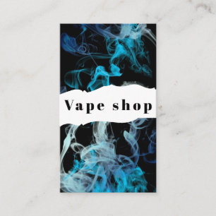 Vape Shop Smoke Cigarette Business Card