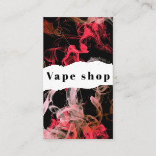 Vape Shop Smoke Cigarette Business Card