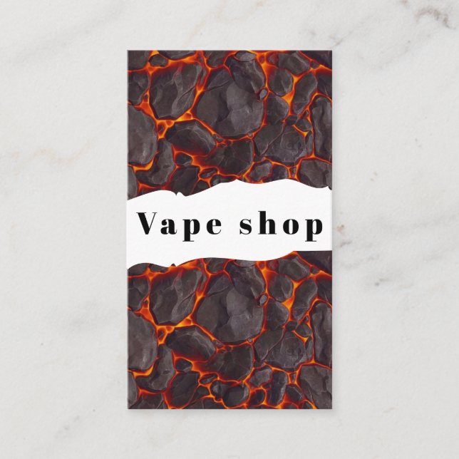 Vape Shop Smoke Cigarette Business Card (Front)