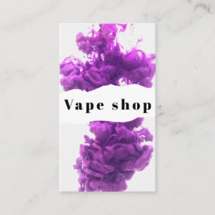 Vape Shop Smoke Cigarette Business Card