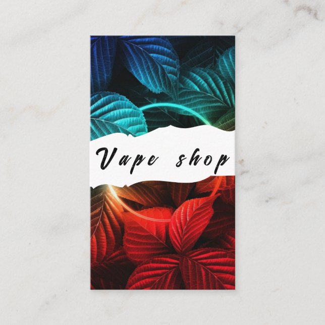 Vape Shop Smoke Cigarette Business Card (Front)