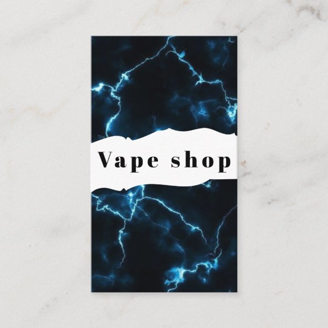 Vape Shop Smoke Cigarette Business Card (Front)