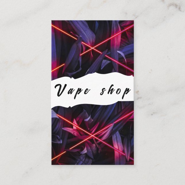 Vape Shop Smoke Cigarette Business Card (Front)
