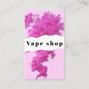 Vape Shop Smoke Cigarette Business Card