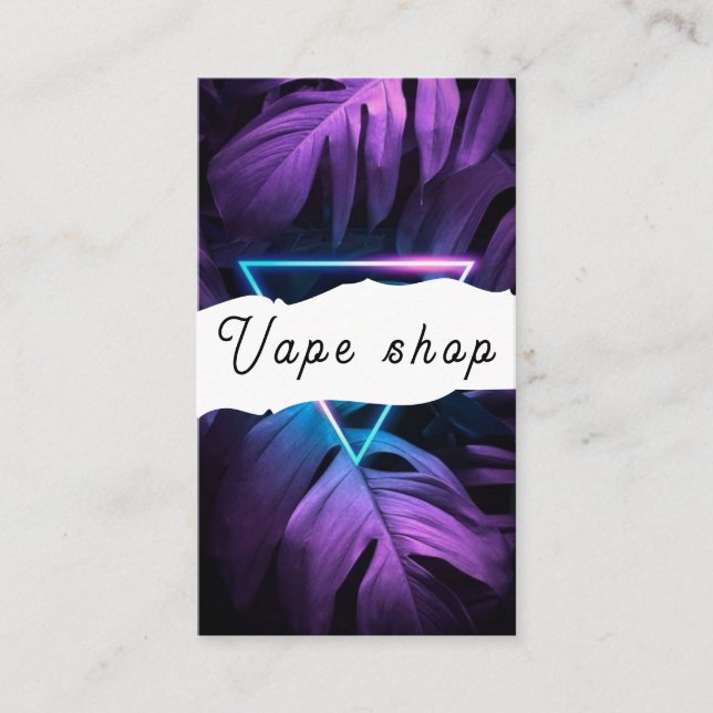Vape Shop Smoke Cigarette Business Card (Front)