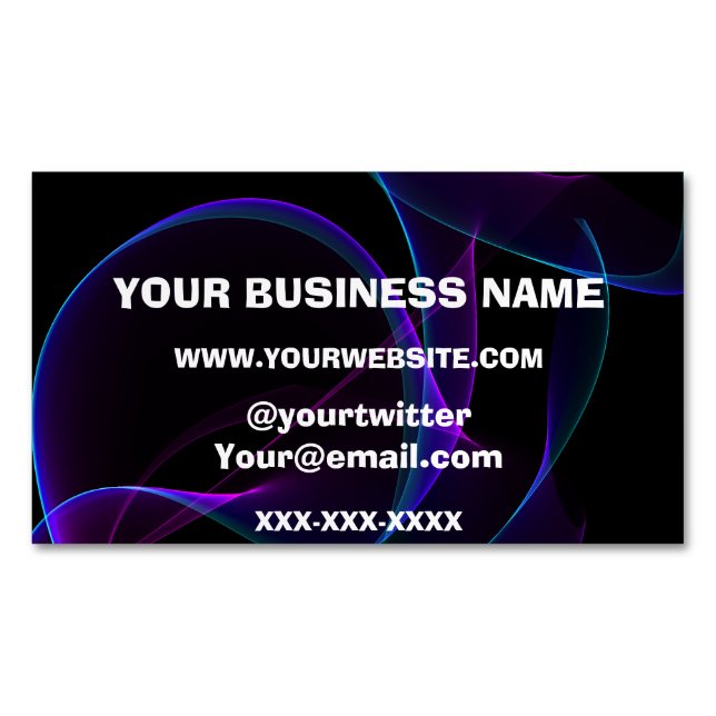Vape Smoke Buisness Magnetic Business Card (Front)