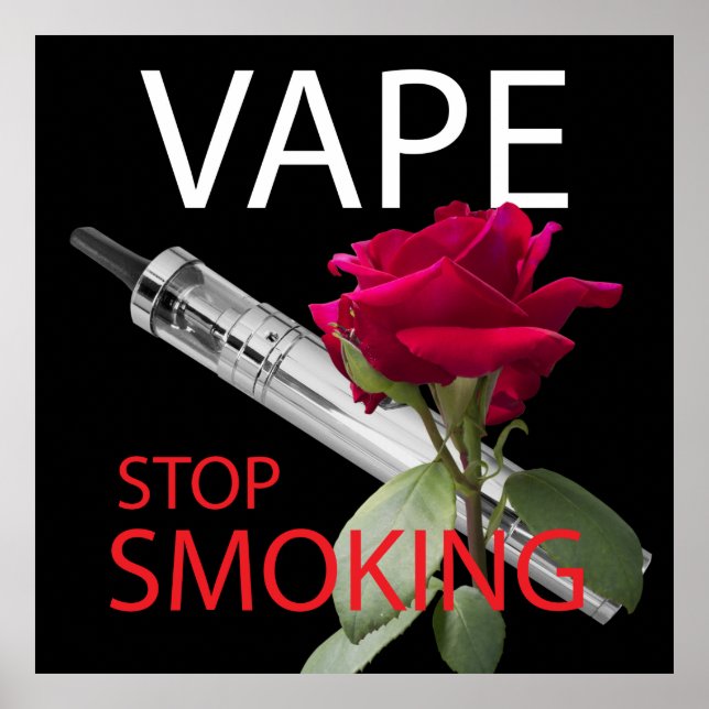 Vape. Stop smoking Poster (Front)