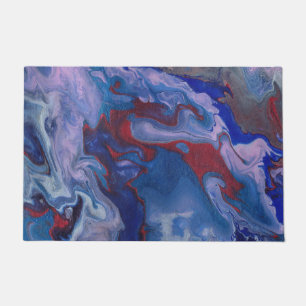 Vape Vibrant Abstract Purple Door Mat
