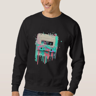 Vaperwave Aesthetic Glitch Cassette Tape Retrowave Sweatshirt