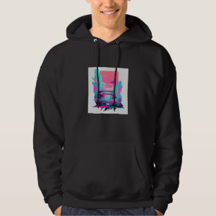 Vaperwave Aesthetic Glitch Retrowave Synthwave 11 Hoodie