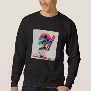 Vaperwave Aesthetic Glitch Retrowave Synthwave 1 Sweatshirt