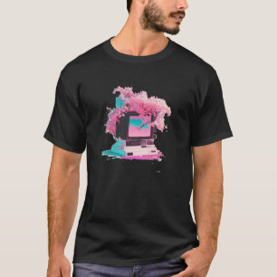 Vaperwave Aesthetic Glitch Retrowave Synthwave 5 T-Shirt
