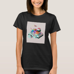 Vaperwave Aesthetic Glitch Sushi Retrowave Synthwa T-Shirt