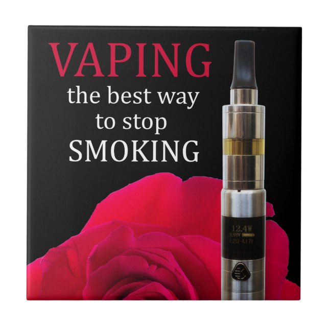 Vaping and rose flower tile (Front)