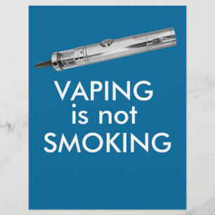 Vaping is not smoking flyer