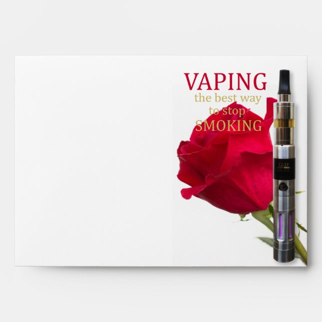 Vaping is the best way to stop smoking envelope (Front)