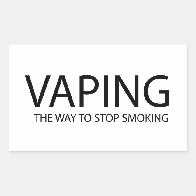 Vaping Rectangular Sticker (Front)