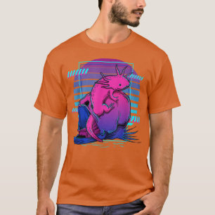 Vaporwave Aesthetic Axolotl 90s Japanese Axolotl 1 T-Shirt