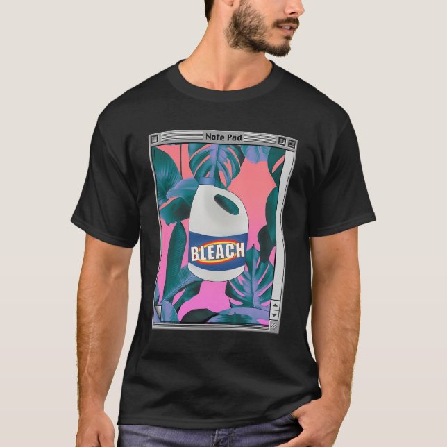 Vaporwave Aesthetic Bleach Long Sleeve Shirt (Front)